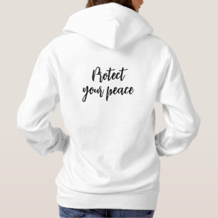 Camiseta Proteja a sua citação de paz e inspiração
