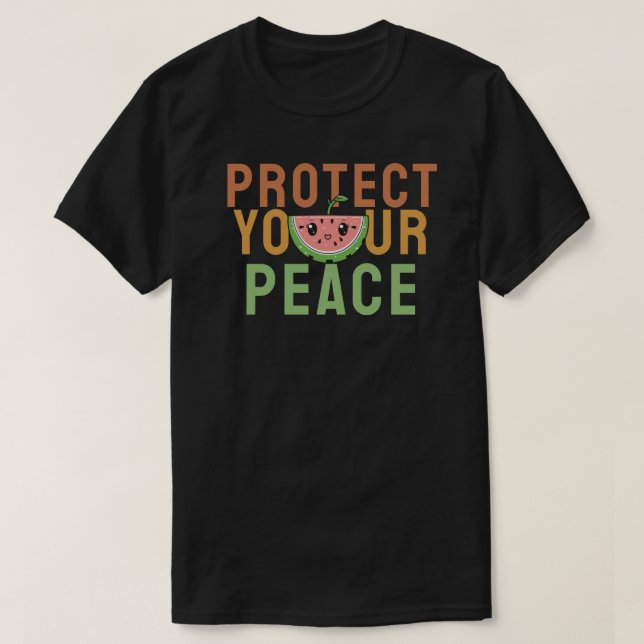 Camiseta Proteja a sua paz (Frente do Design)
