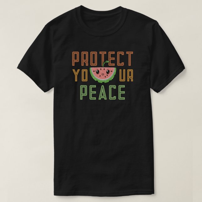 Camiseta Proteja a sua paz (Frente do Design)