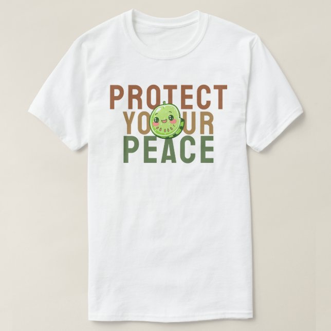 Camiseta Proteja a sua paz (Frente do Design)