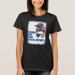 Camiseta Proteja As Mãos Da Segurança Social Da Nossa Segur
