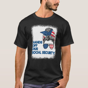 Camiseta Proteja As Mãos Da Segurança Social Da Nossa Segur