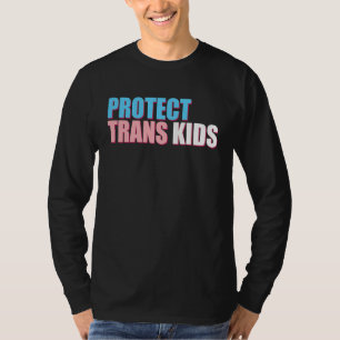 Camiseta Proteja Crianças Trans Conscientização LGBT Pela I