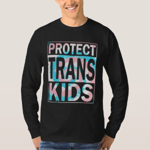 Camiseta Proteja Crianças Trans LGBTQ Tie Dye Transgênero L