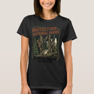 Camiseta Proteja Mothman Cryptid Weirdcore Parques Nacionai