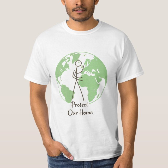 Camiseta "Proteja Nossa Casa" Terra | Co Ambiental (Frente)
