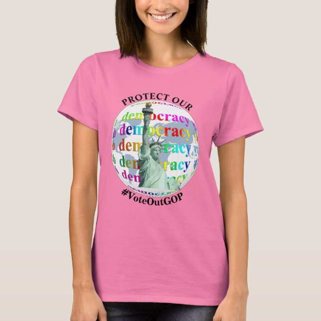 Camiseta Proteja nossa democracia (Frente)