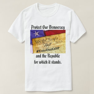 Camiseta Proteja nossa democracia e a república
