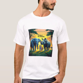Camiseta "Proteja nossa vida selvagem" - Um apelo para a co