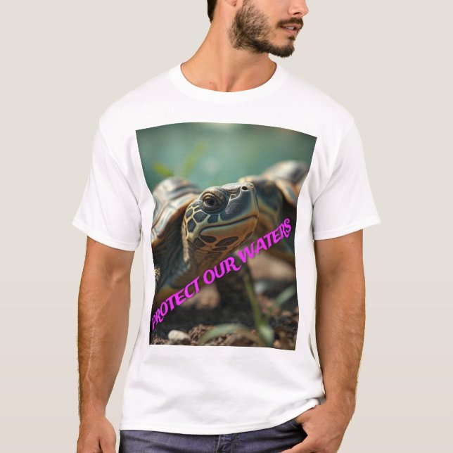 Camiseta Proteja nossas águas (Frente)