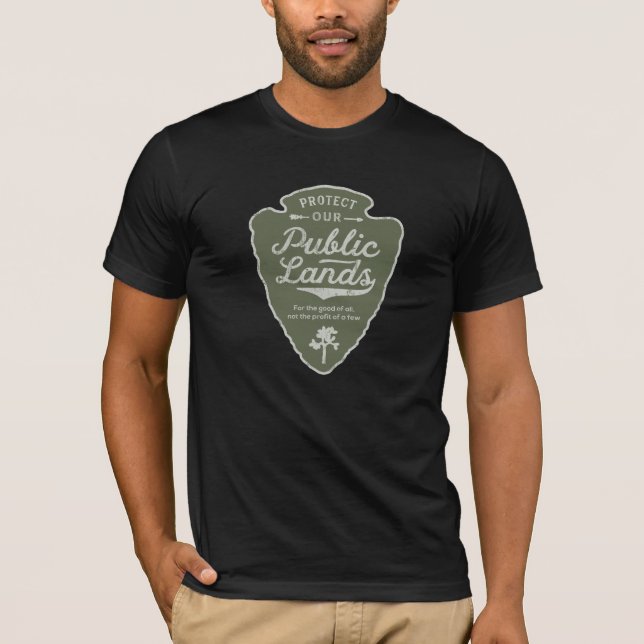 Camiseta Proteja nossas terras públicas (Frente)