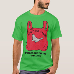 Camiseta Proteja nossos oceanos Proteja nosso futuro Sem Pl