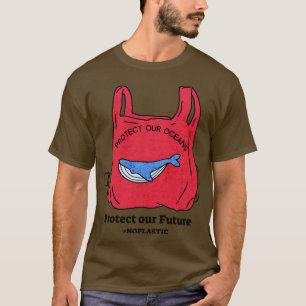 Camiseta Proteja nossos oceanos Proteja nosso futuro sem pl