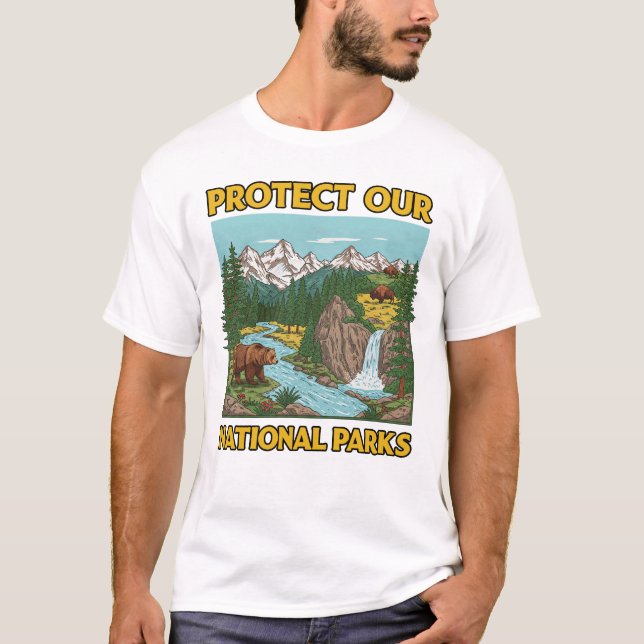 Camiseta Proteja nossos parques nacionais (Frente)