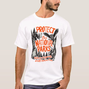 Camiseta Proteja Nossos Parques Nacionais Bigfoot Fantasma 