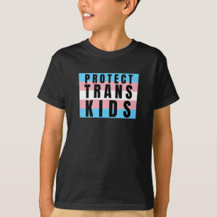 Camiseta Proteja o adesivo do Orgulho Transgênere de Crianç