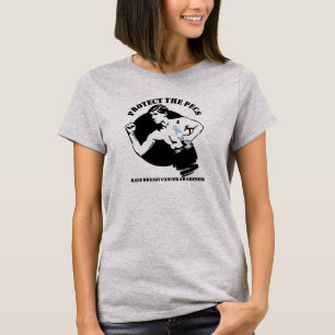 Camiseta Proteja o cancro da mama do homem dos CPE