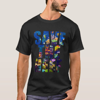 Camiseta Proteja O Coral Salve O Recife Salve O Oceano Meio