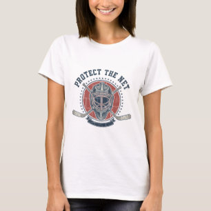 Camiseta Proteja O Design De Puck Amante De Hóquei No Gelo