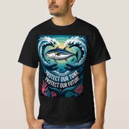 Camiseta Proteja o nosso atum e o nosso futuro