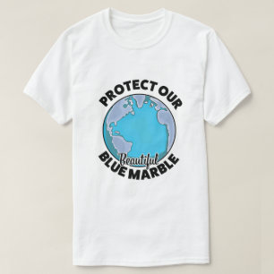 Camiseta Proteja o nosso belo mármore azul