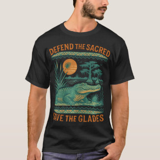 Camiseta Proteja O Sagrado Salve Jacaré Dos Everglades