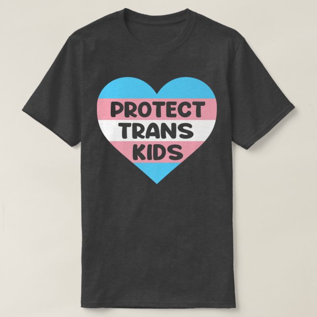 Camiseta Proteja o suporte LGBT a crianças trans, LGBT tran (Frente do Design)