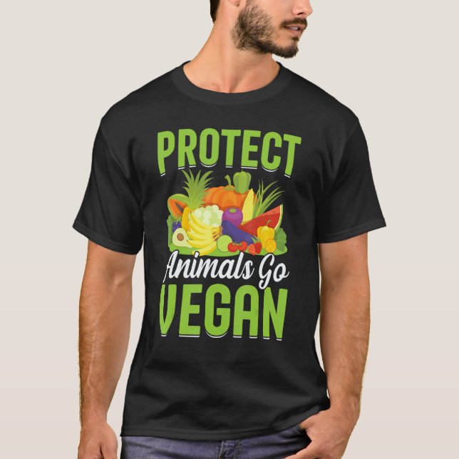 Camiseta Proteja os Animais Seja Vegano (Frente)