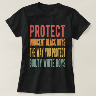 Camiseta Proteja os meninos negros inocentes do jeito que v