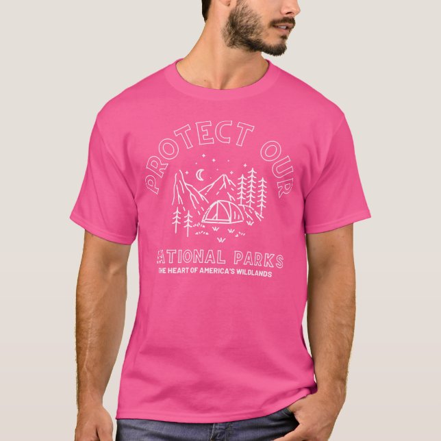 Camiseta Proteja Os Nossos Parques Nacionais E Os Parques D (Frente)