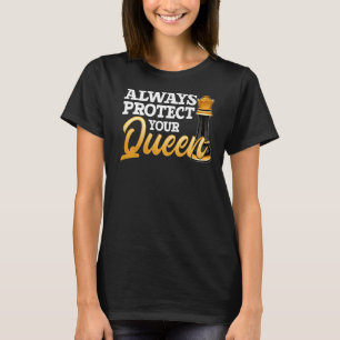 Camiseta Proteja Sempre Seu Reprodutor De Xadrez Rainha