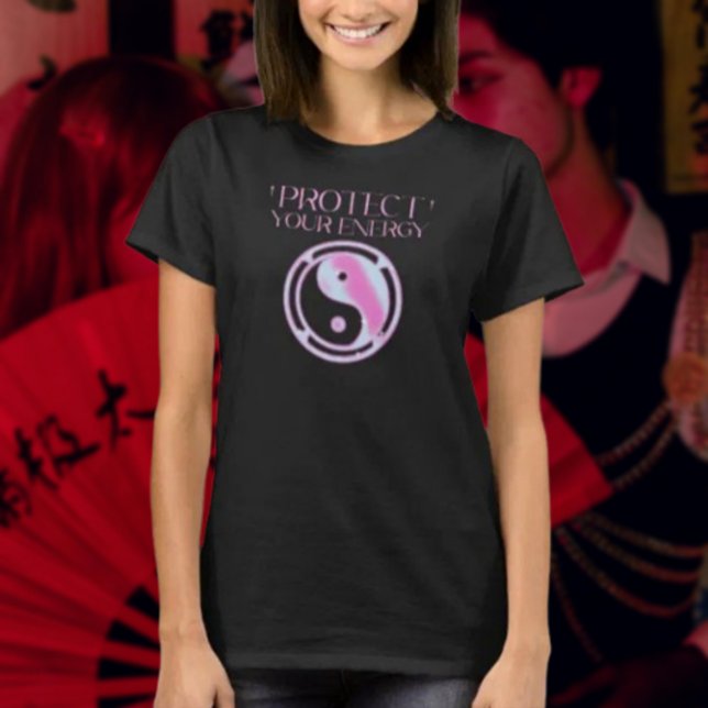 Camiseta Proteja sua energia (Criador carregado)