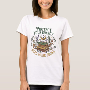 Camiseta Proteja Sua Energia Leia Mais Livros Livro Celesti