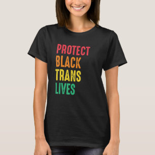 Camiseta Proteja Vidas Trans Negras Orgulho Direitos Humano