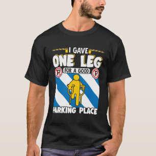 Camiseta Prótese de perna Amputação Vintage Eu Dei Uma Pern