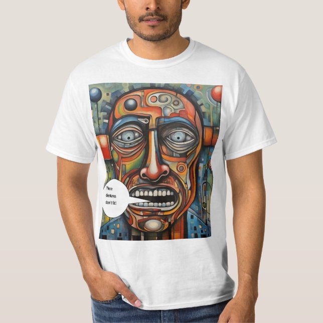 Camiseta Próteses dentárias não cabem (Frente)
