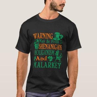 Camiseta Protesto a Shenanigans Hooligism Malarkey Rua Patr