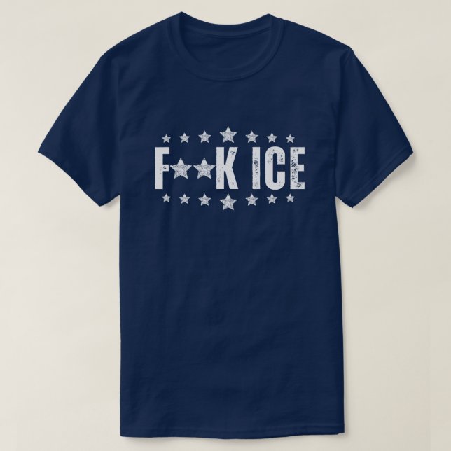 Camiseta Protesto contra o ICE (Frente do Design)