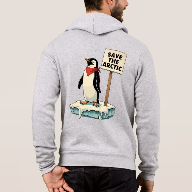 Camiseta Protesto Contra Pinguins - Sem Tarifas De Gelo (Verso)