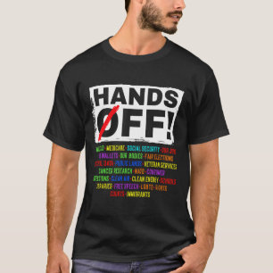 Camiseta Protesto contra segurança social resiste demo de s
