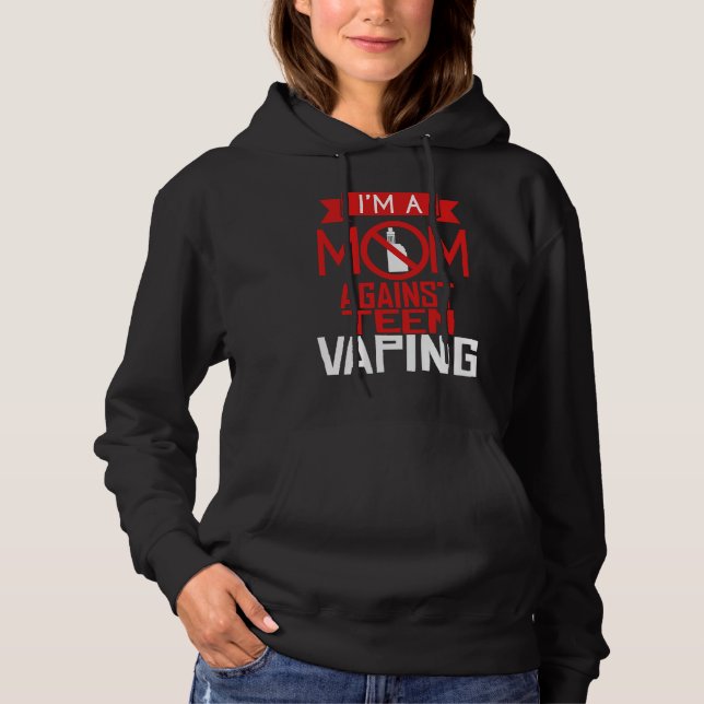 Camiseta Protesto Contra Vaping Mãe Adolescente Vape Dia da (Frente)