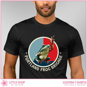 Camiseta Protesto da Rã de Portland Personalizável