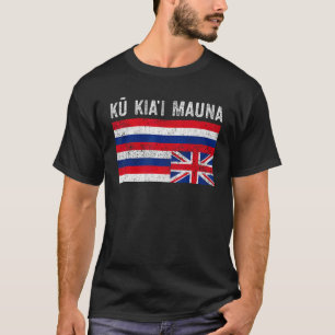 Camiseta Protesto de Bandeira do Havaí, Proteja Mauna Kea, 