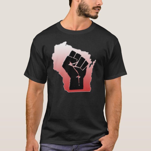 Camiseta Protesto de Wisconsin (Frente)