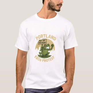 Camiseta Protesto do Sapo de Portland