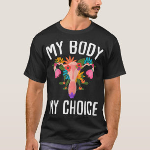 Camiseta Protesto Feminista por Direitos de Escolha Pró