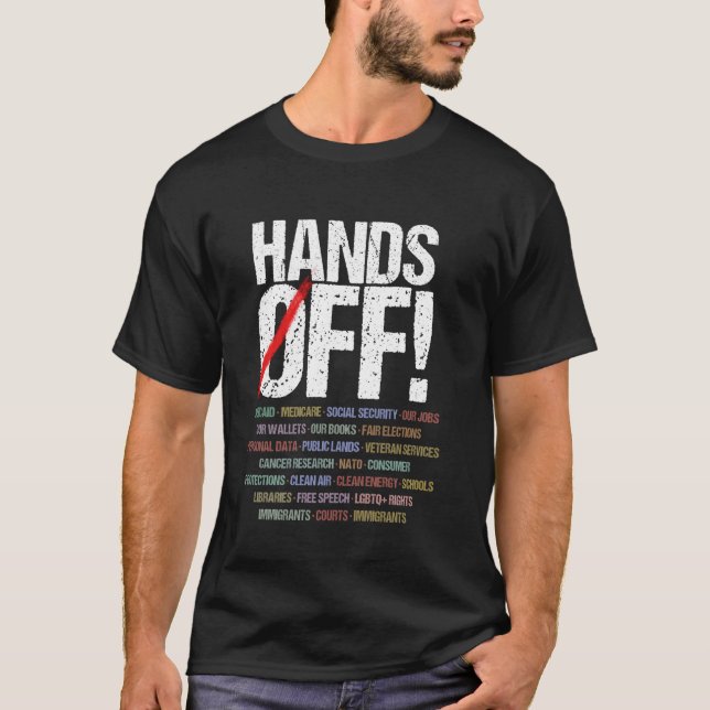 Camiseta Protesto Mãos Fora (Frente)