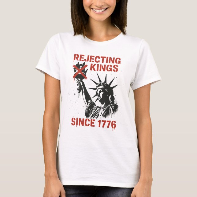 Camiseta Protesto no Dia Sem Reis na América (Frente)