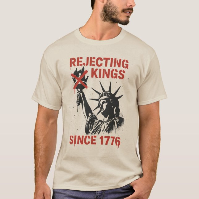 Camiseta Protesto no Dia Sem Reis na América (Frente)
