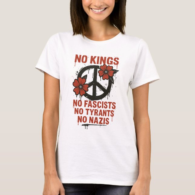 Camiseta Protesto no Dia Sem Reis na América (Frente)